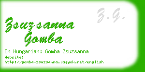 zsuzsanna gomba business card